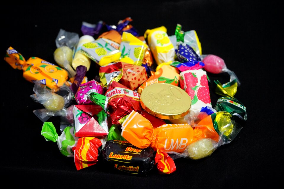 Confectionery sucking candies colorful