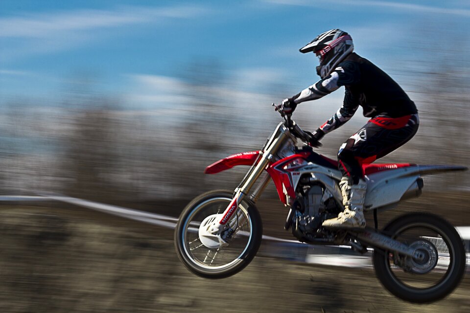 Motocros sport jump