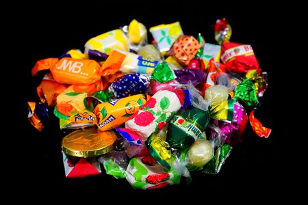 Confectionery sucking candies colorful