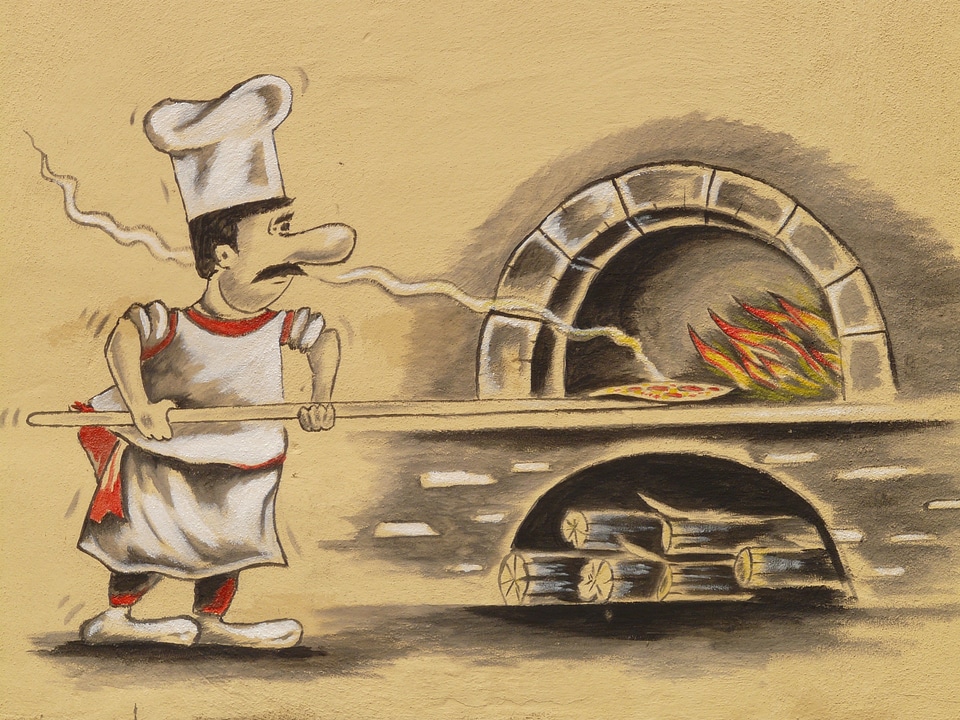 Pizza maker pizzeria pizza oven