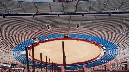 Bullfighting arena sports seats photo