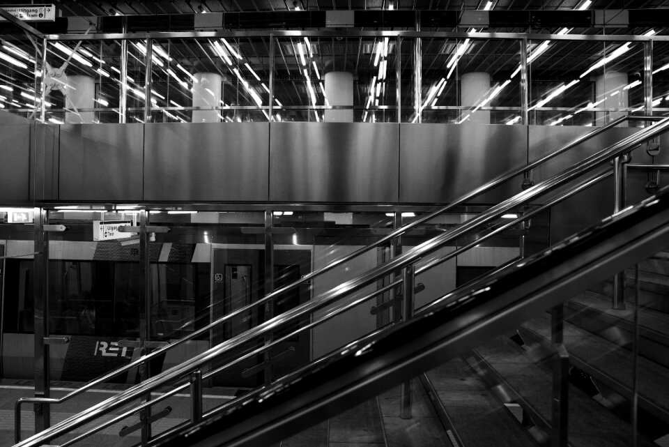 Station black white black and white