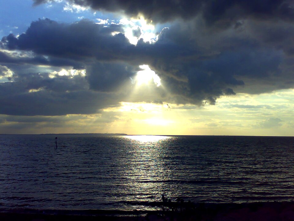 Dusk evening sky photo