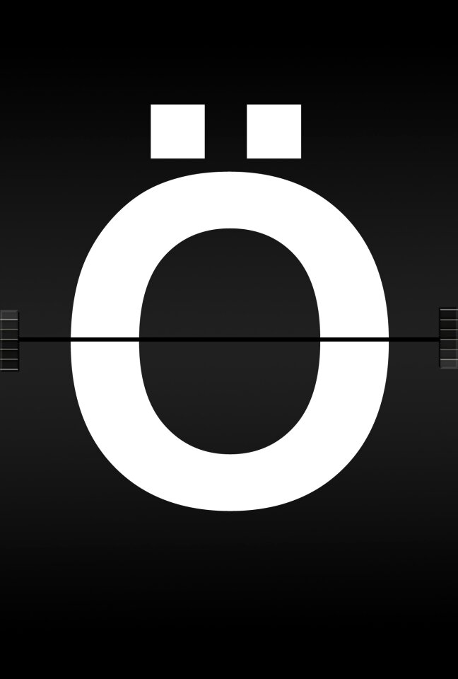 Journal font airport scoreboard