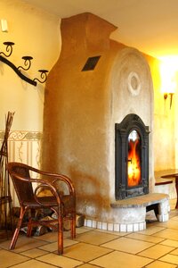 The flame wood burn