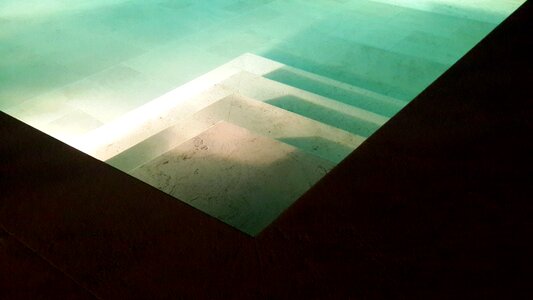 Stairs reflection swimming photo