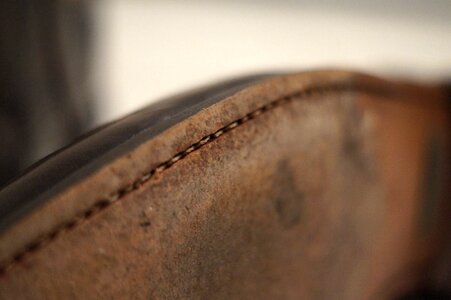 Welted sole leather photo