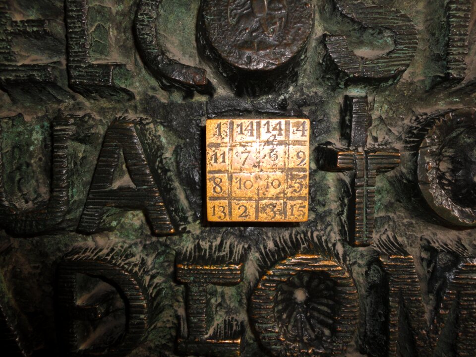 Sagrada familia magic square barcelona