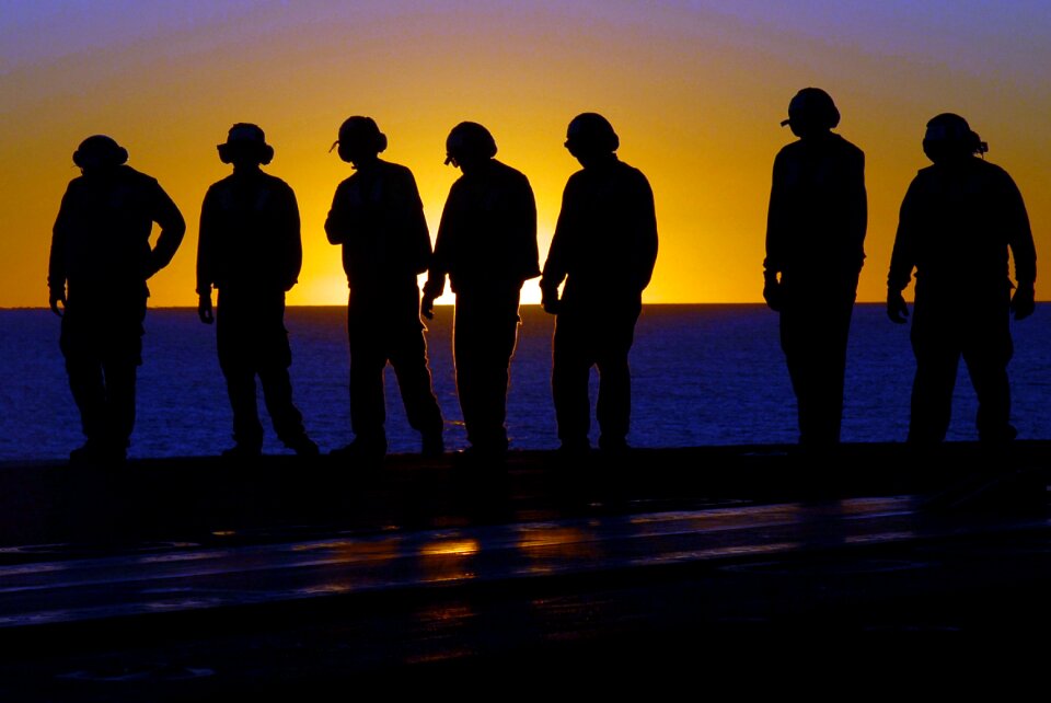 Sunset silhouettes sundown