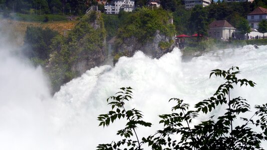 Waterfall schaffhausen switzerland photo