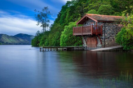 Lake scotland blue photo