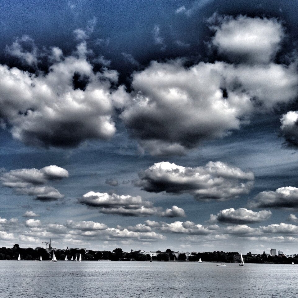 Alster hamburg lake boats