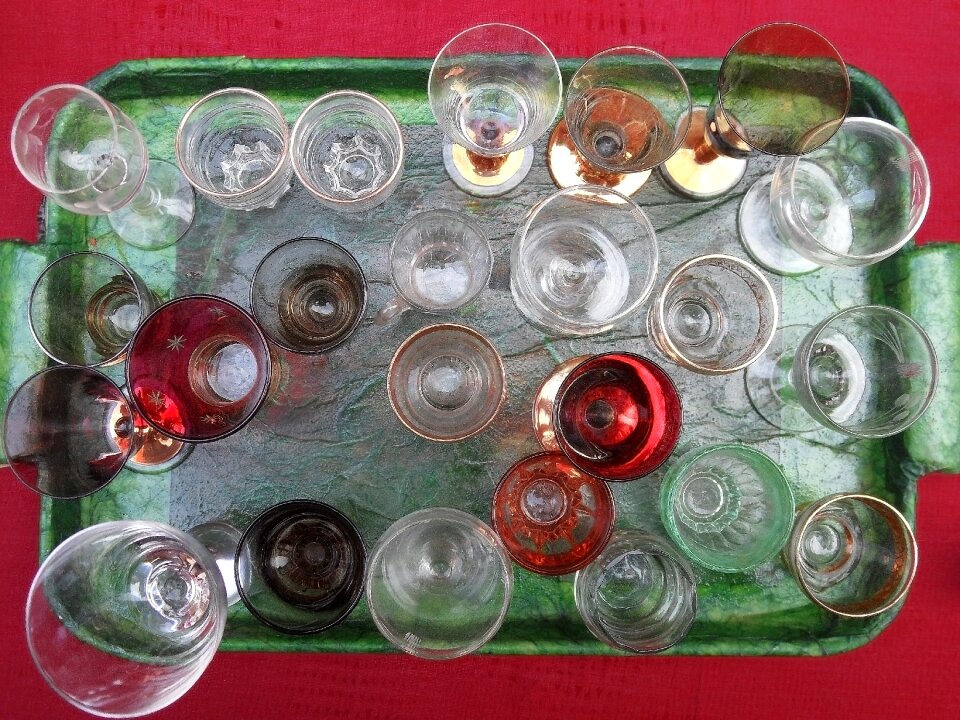 Tray transparent murano