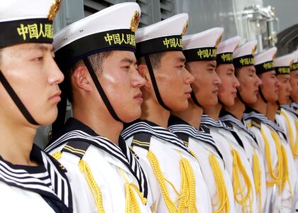 Navy military row