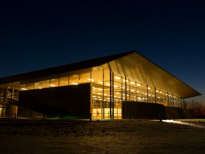 Lighting at night building