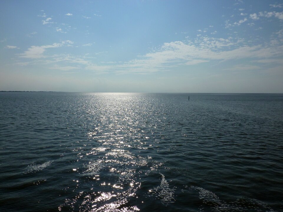 Blue lake water