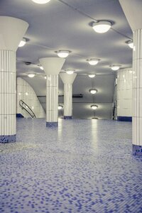 Subway station stop underground photo