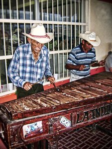 Marimberos musicians peasants