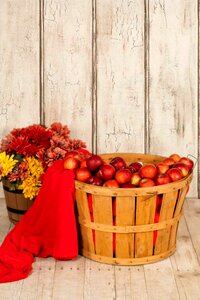 Autumn autumn background apples photo