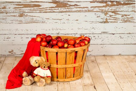 Autumn autumn background apples photo