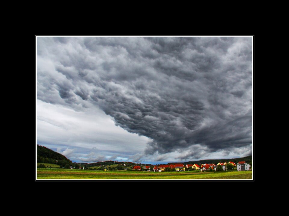Dark clouds thundercloud frame