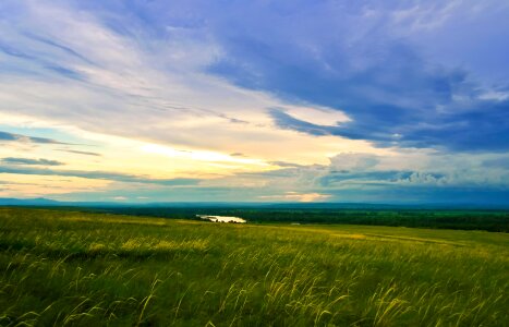 Meadows blue sky