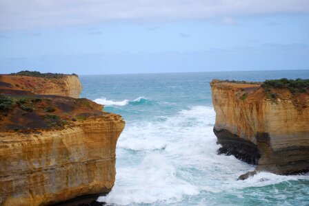 Rocks sky great ocean road photo