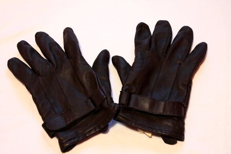 Cold black glove photo