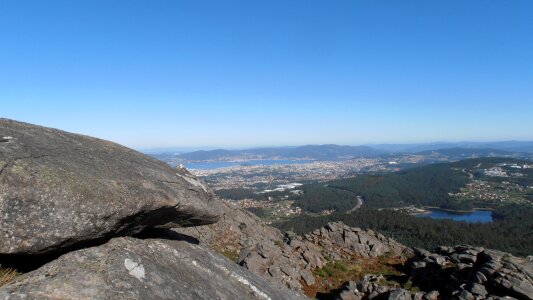 Vigo mount galiñeiro landscape