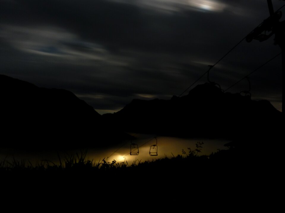 Fog mountain lech am arlberg