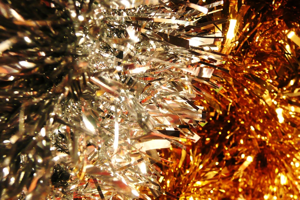 Ornaments golden silver