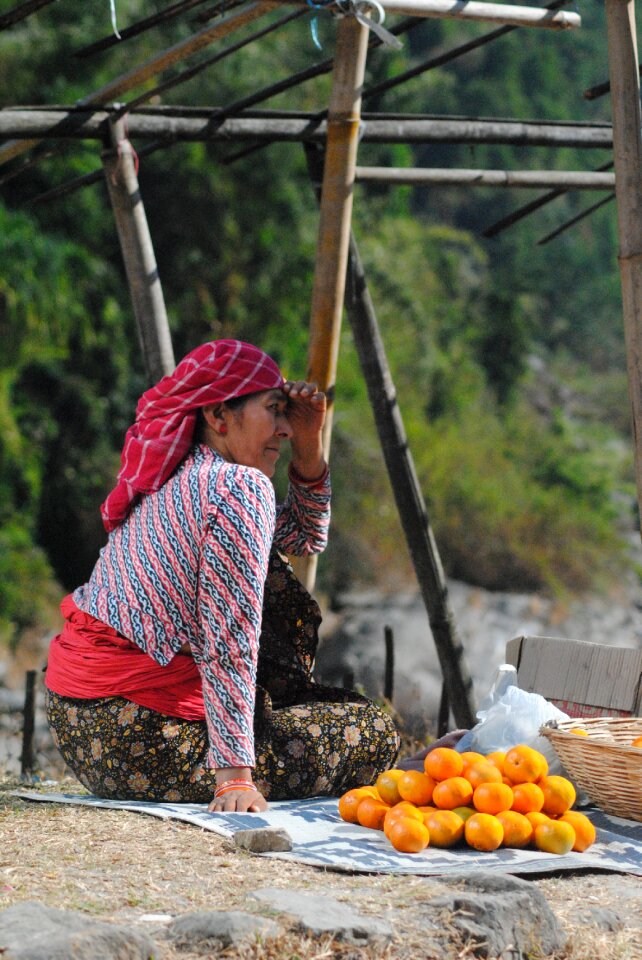 Roadside lady woman