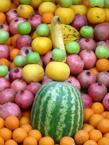 Melon lemons apple