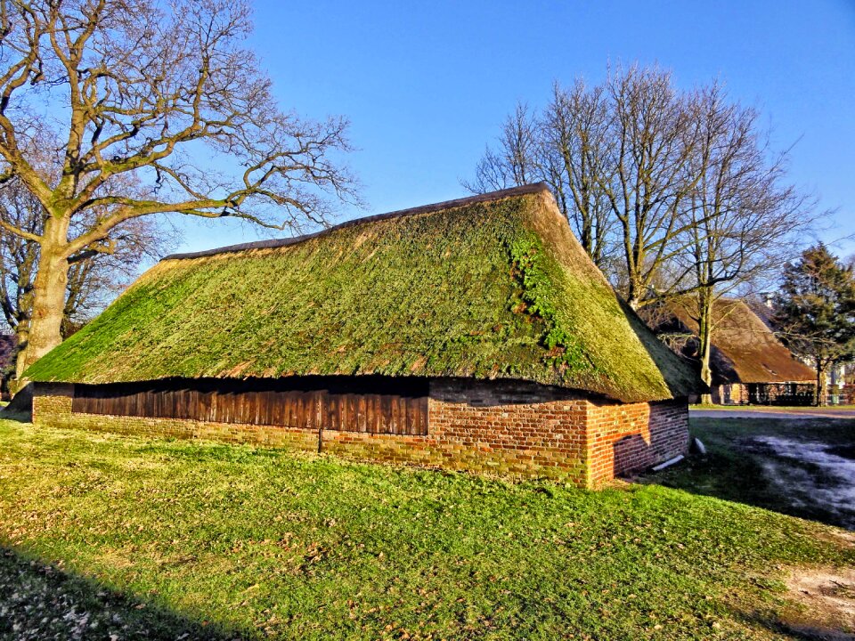 Thatched roof architecture sky