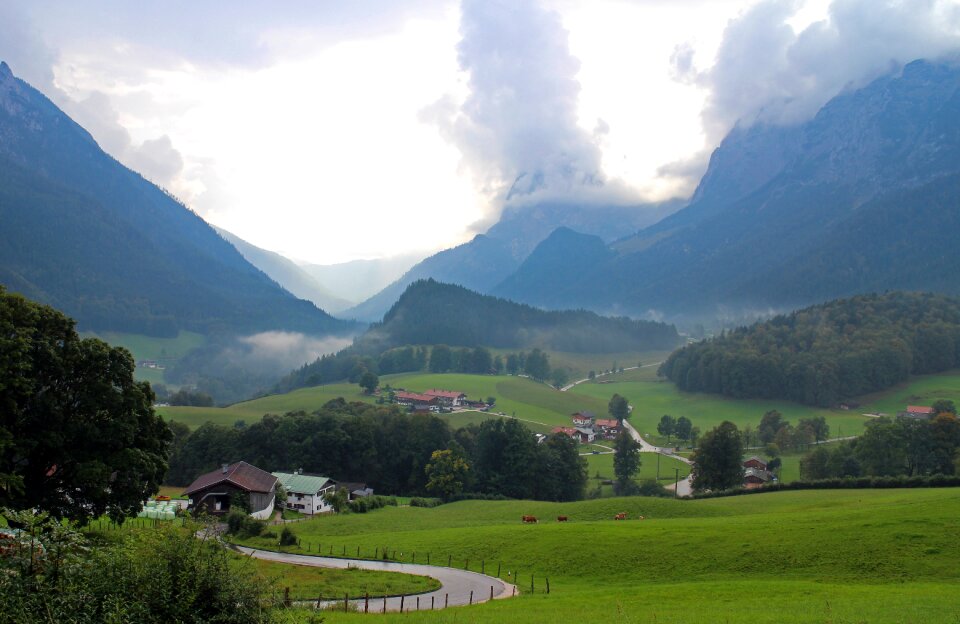 Mountains sky clouds photo