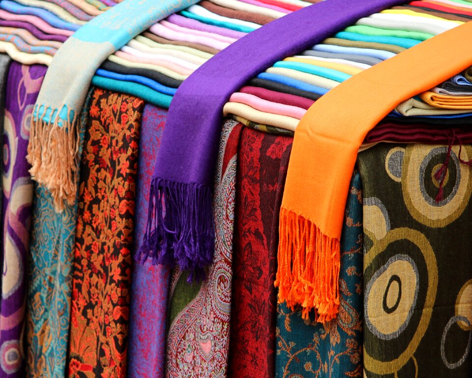 Silk colorful patterns
