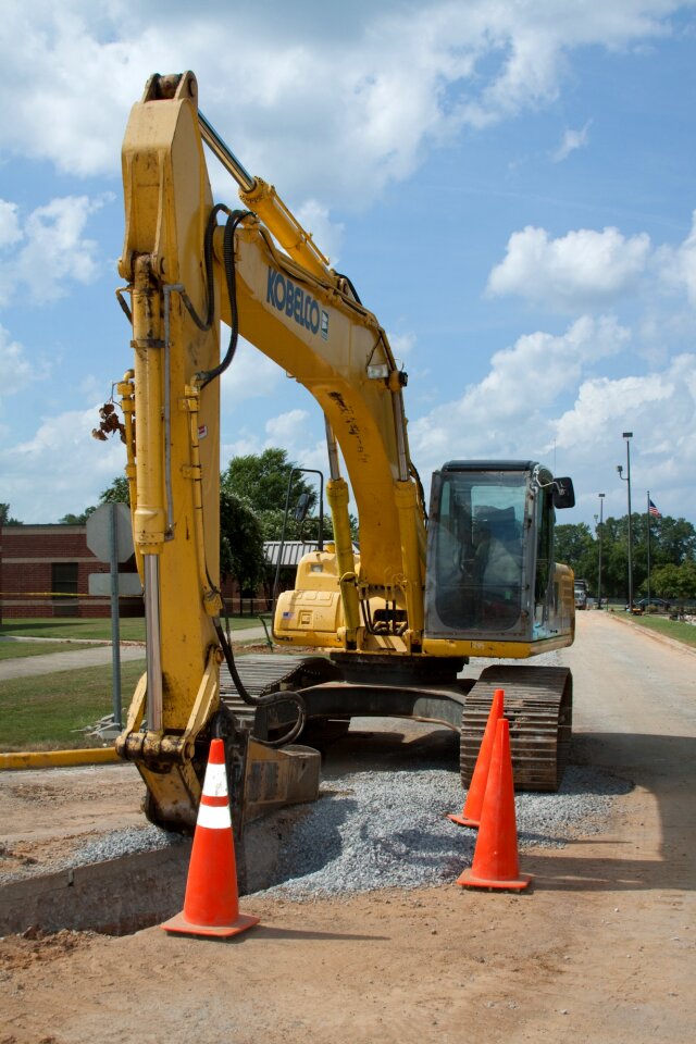 Heavy machinery bulldozer photo