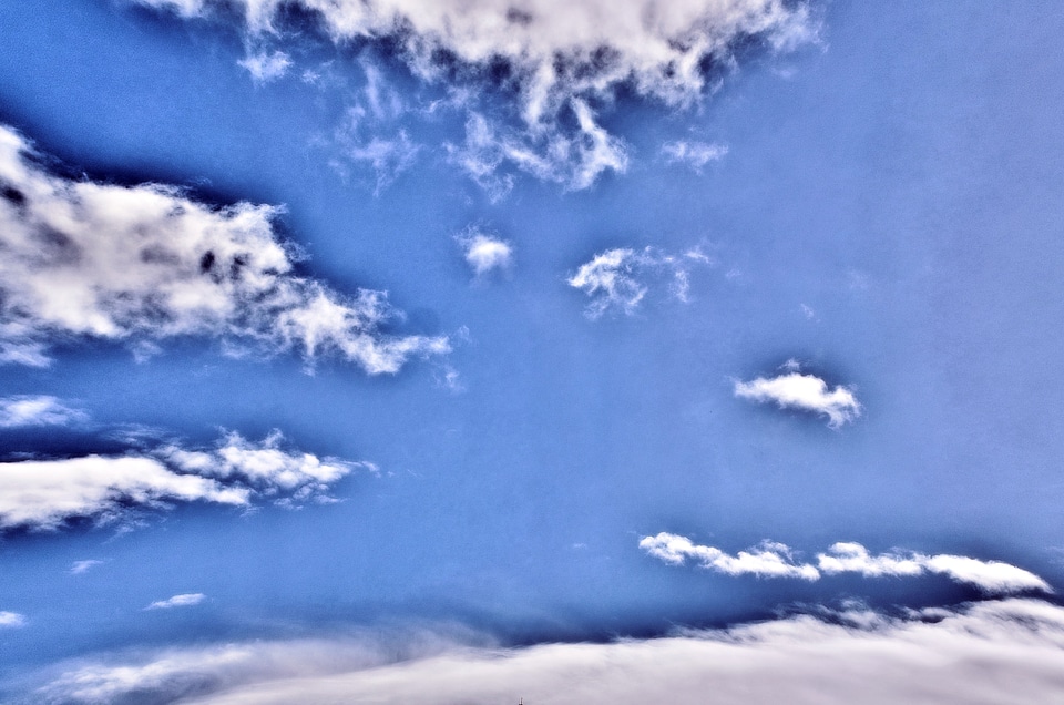 Sky blue clouds