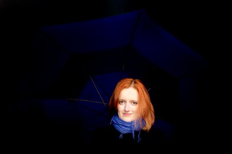 Female umbrella portrait