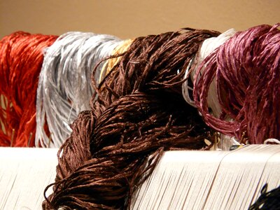 Carpet weaving center tying carpet