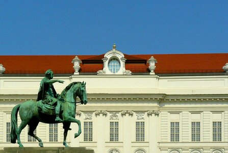 Horse architecture riding school photo