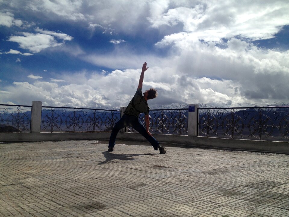 Sky peace pose