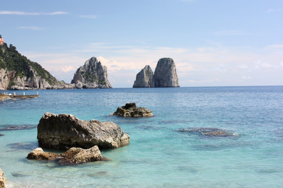 Italy faraglioni horizon