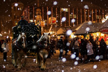 Christmas buden snowflakes coach