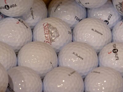 Golf balls balls white