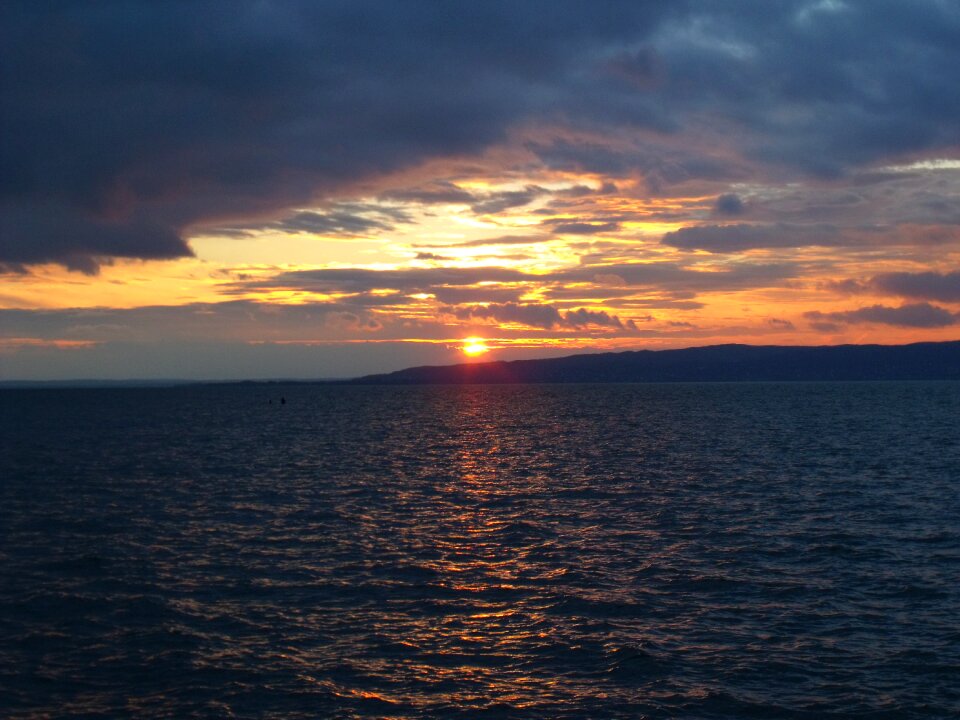 Twilight cloudy sky