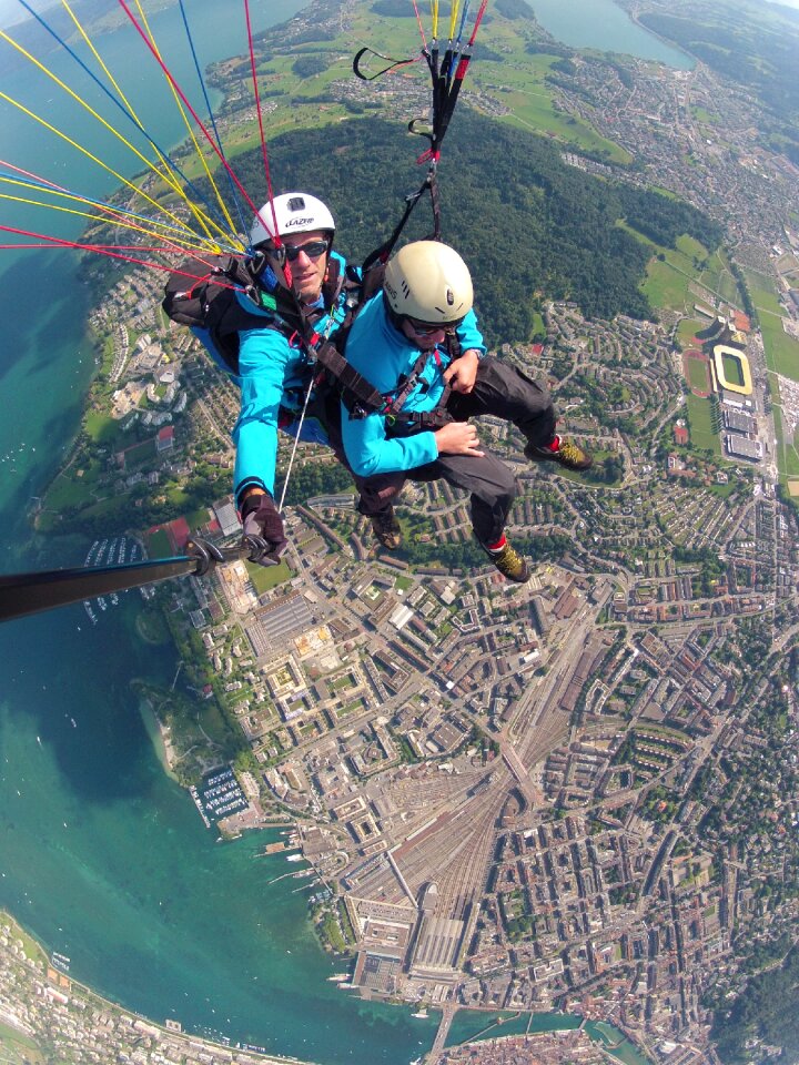 Bird's eye view lucerne central switzerland