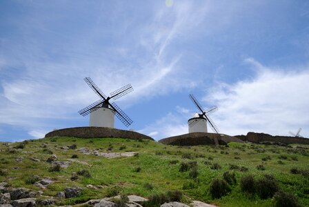 Windmill wind sky photo