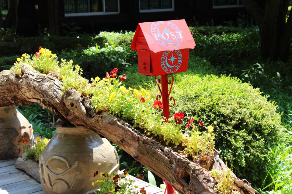 Mail box red mailbox outdoor