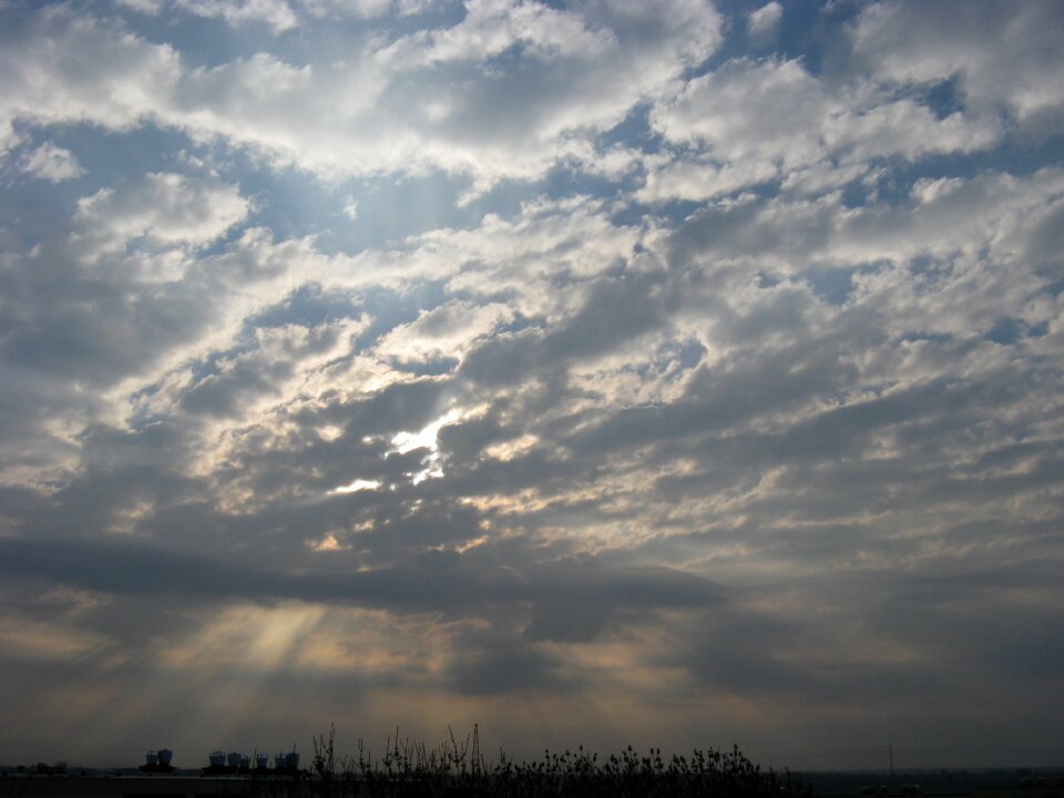 Clouds sky sunset